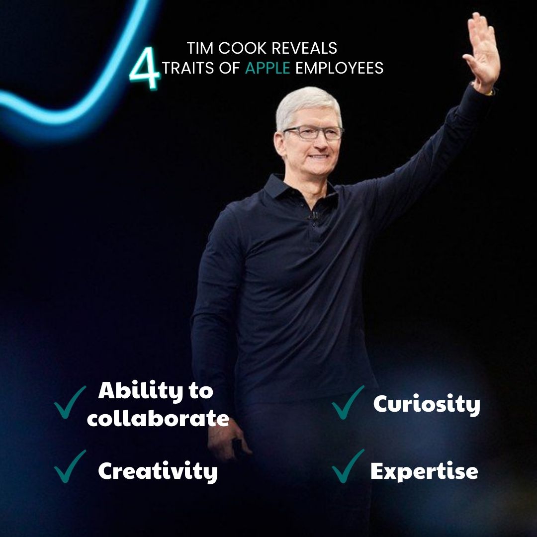 Tim Cook reveals 4 traits he looks for in Apple employees